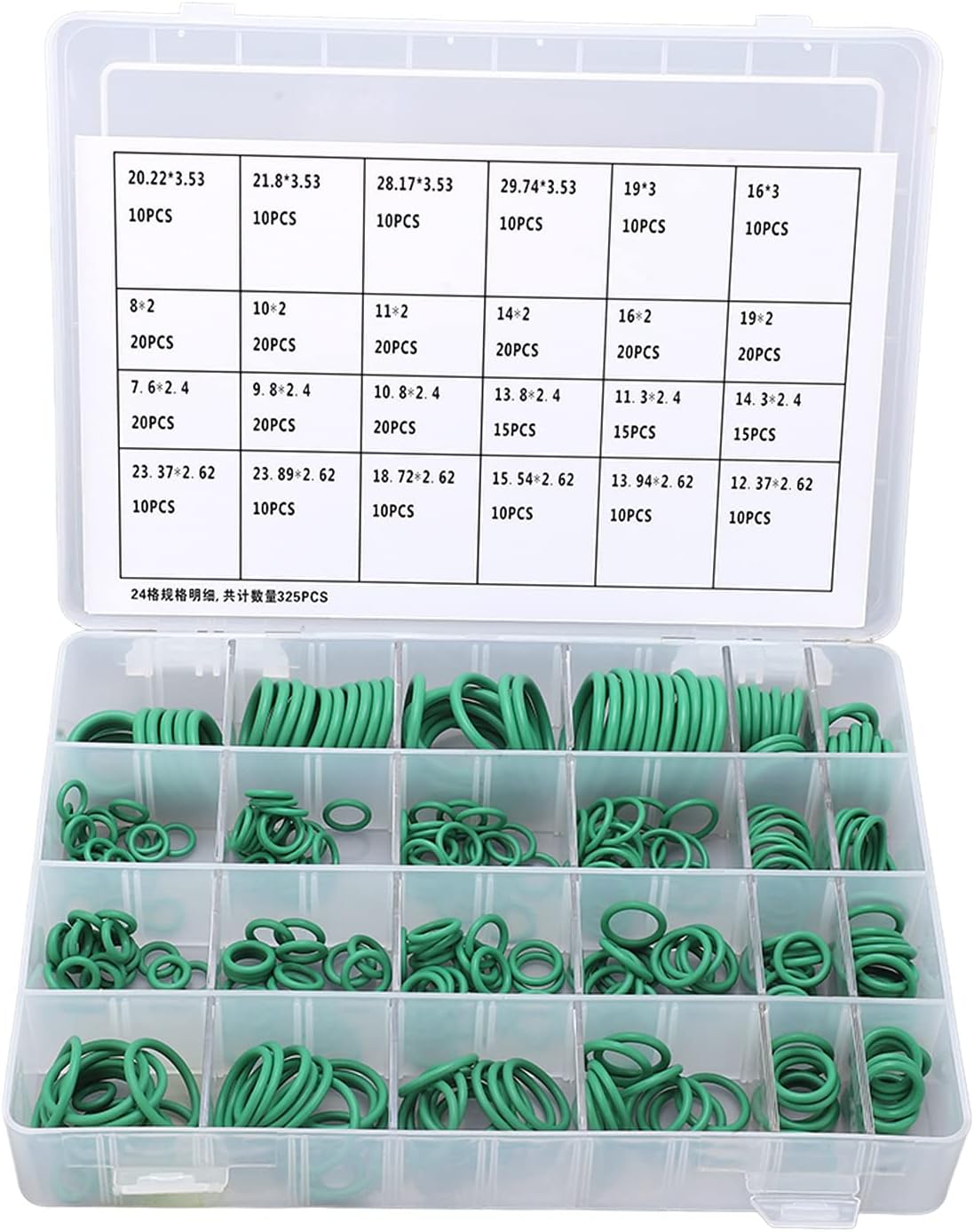 345 PCS a ir Conditioning Sealing Hoop for Car, Universal Rubber O Hoop Assortment Kit, Electrical Appliance, Mechanical, Industrial, Construction, Household, Universal Rubber O Hoop Assort