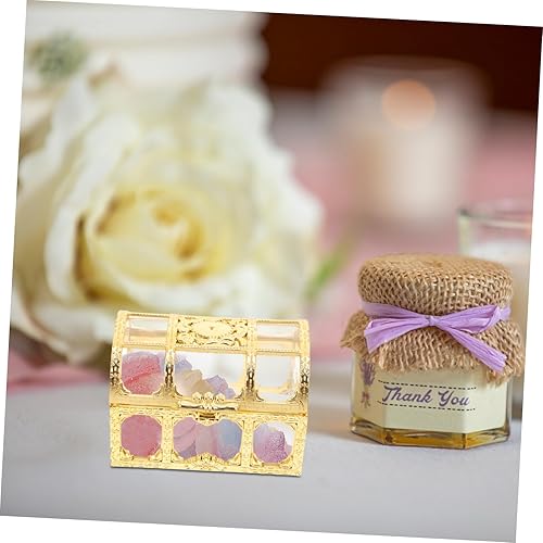 Miniatura 5 de Gogogmee Cofre del tesoro, cajas de regalo cuadradas, contenedor transparente, mini caja de regalo, contenedores de regalo de fiesta, cajas de