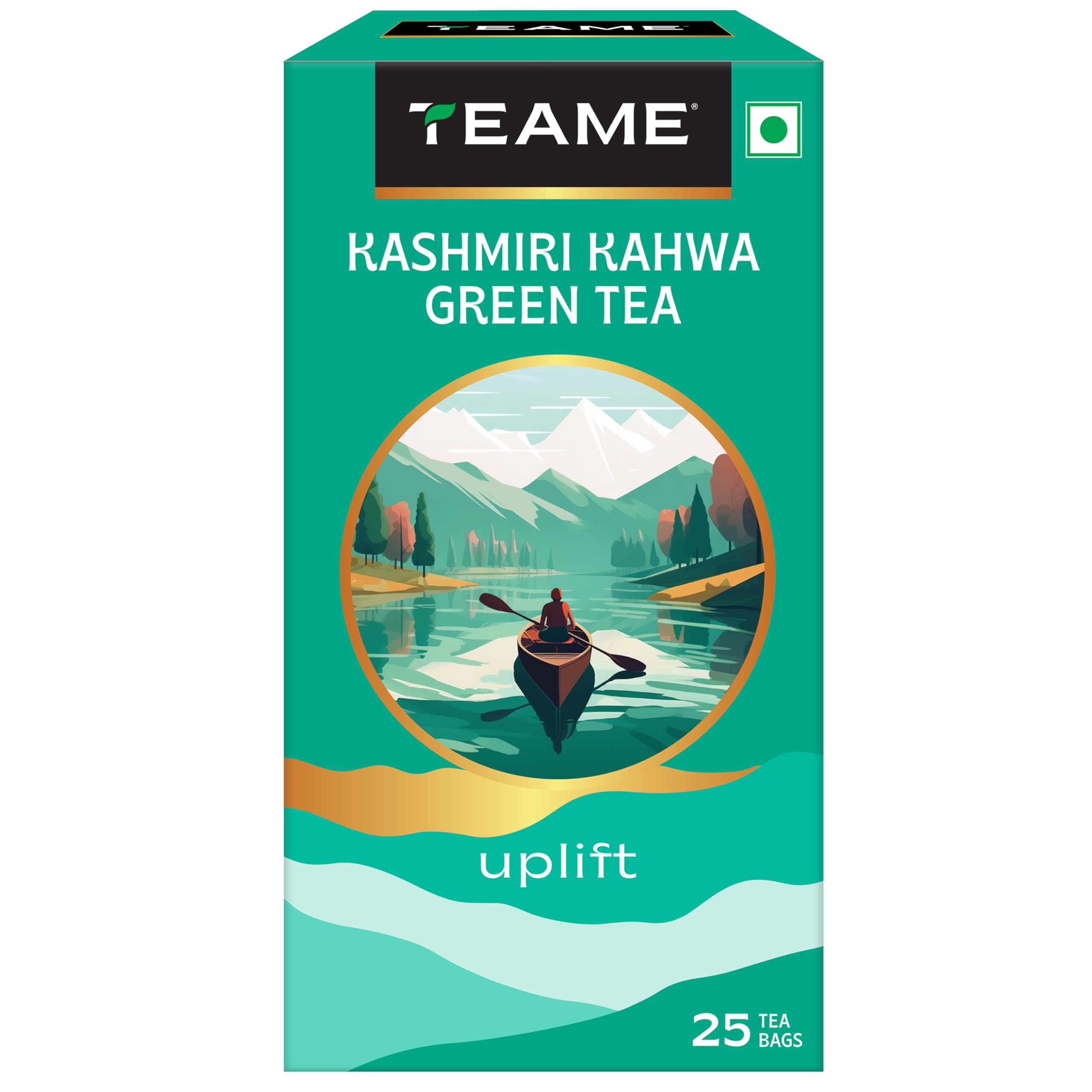 TE-A-ME Kashmiri Kahwa Green Teabags 25 pcs | Green-Tea | Kashmiri Kahwa | Kahwa Kashmiri