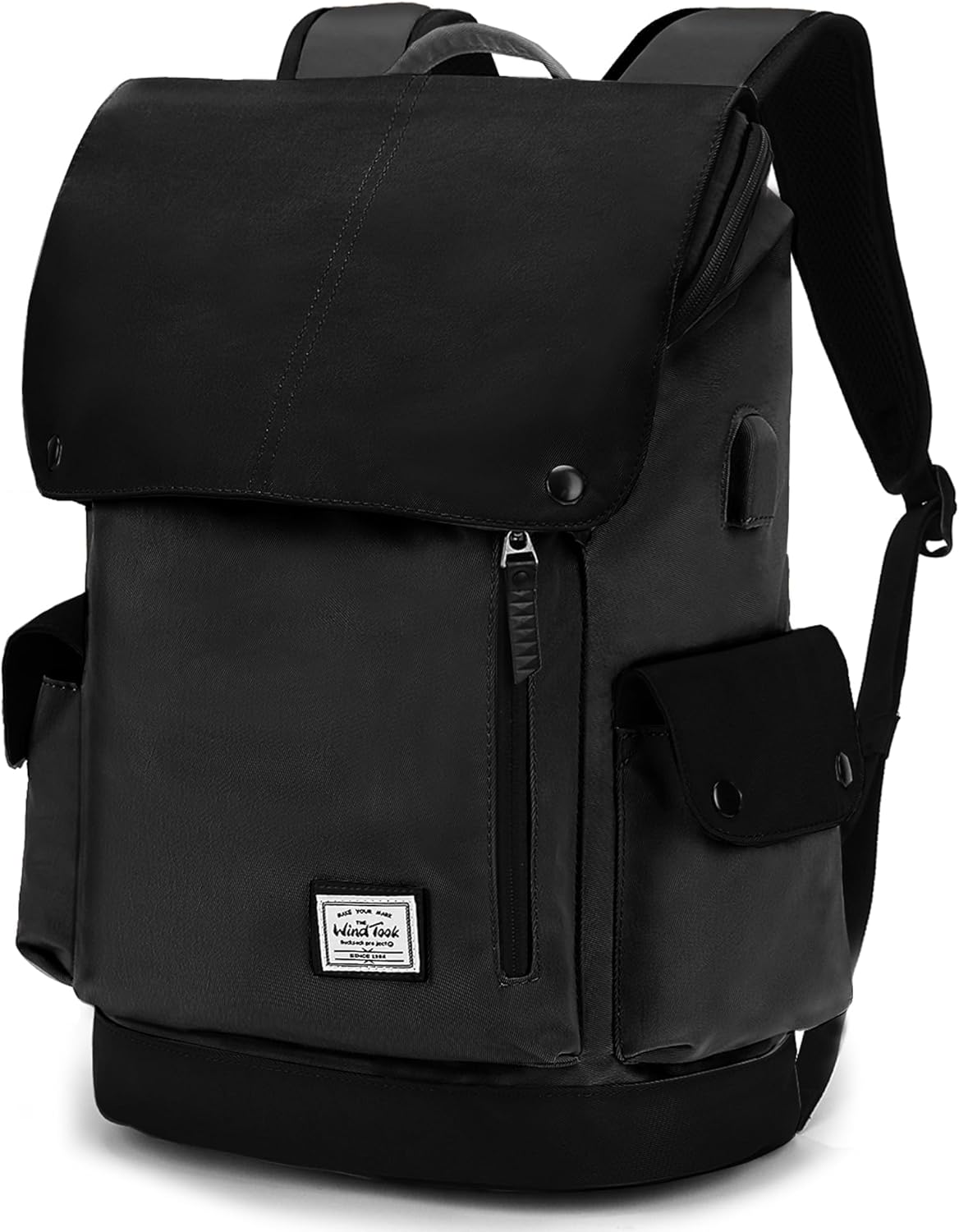 WindTook Backpack for 15 Inch Laptop with USB Charging Port, Women’s or Men’s Leisure Backpack for School, Business, College, Travel, 30 x 17 x 45 cm