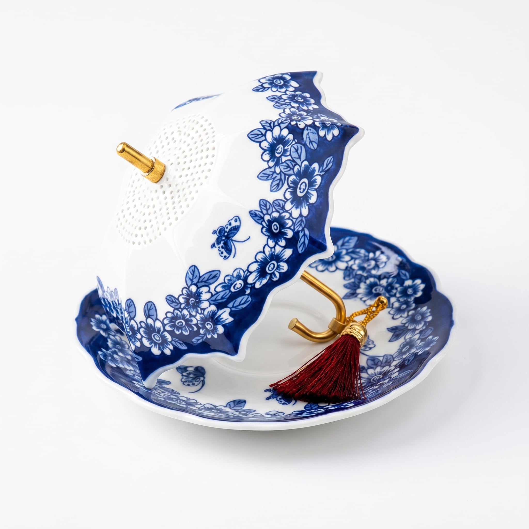 Set di infusori per tè in Porcellana a Forma di Ombrello, colino per