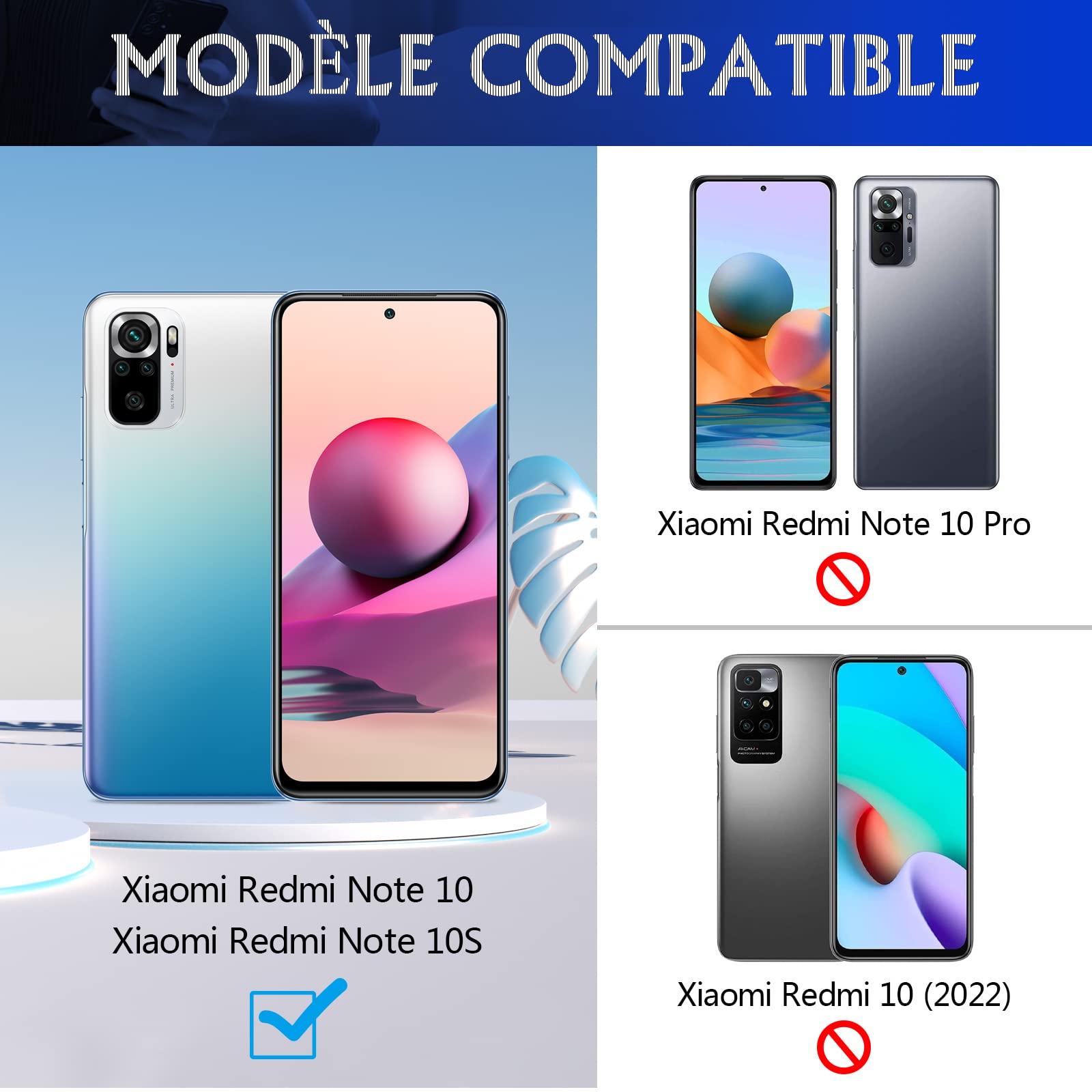 Couvercle Arrière De Batterie Pour Xiaomi Redmi Note 10 (4G) – Multicolore, Avec Lentille, Neuf D'origine