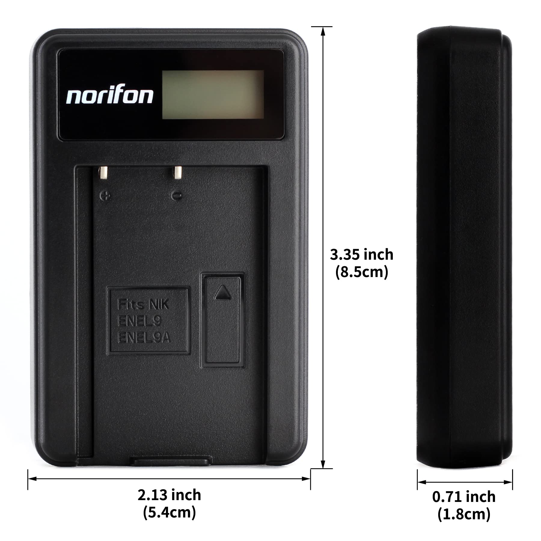 Caricabatterie USB duale per Nikon D3000 D40 D40A D40x D40C D5000 D60 8,4V