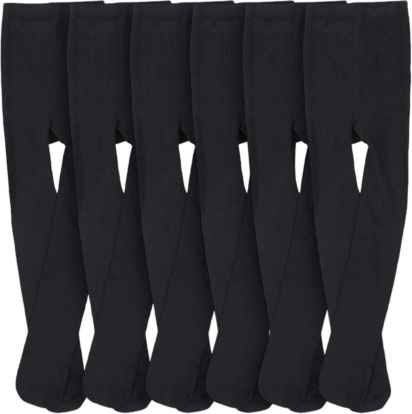 ToBeInStyle Girls' 6 Pack Acrylic Blend Double Knit Warm Winter Tights - Image 5