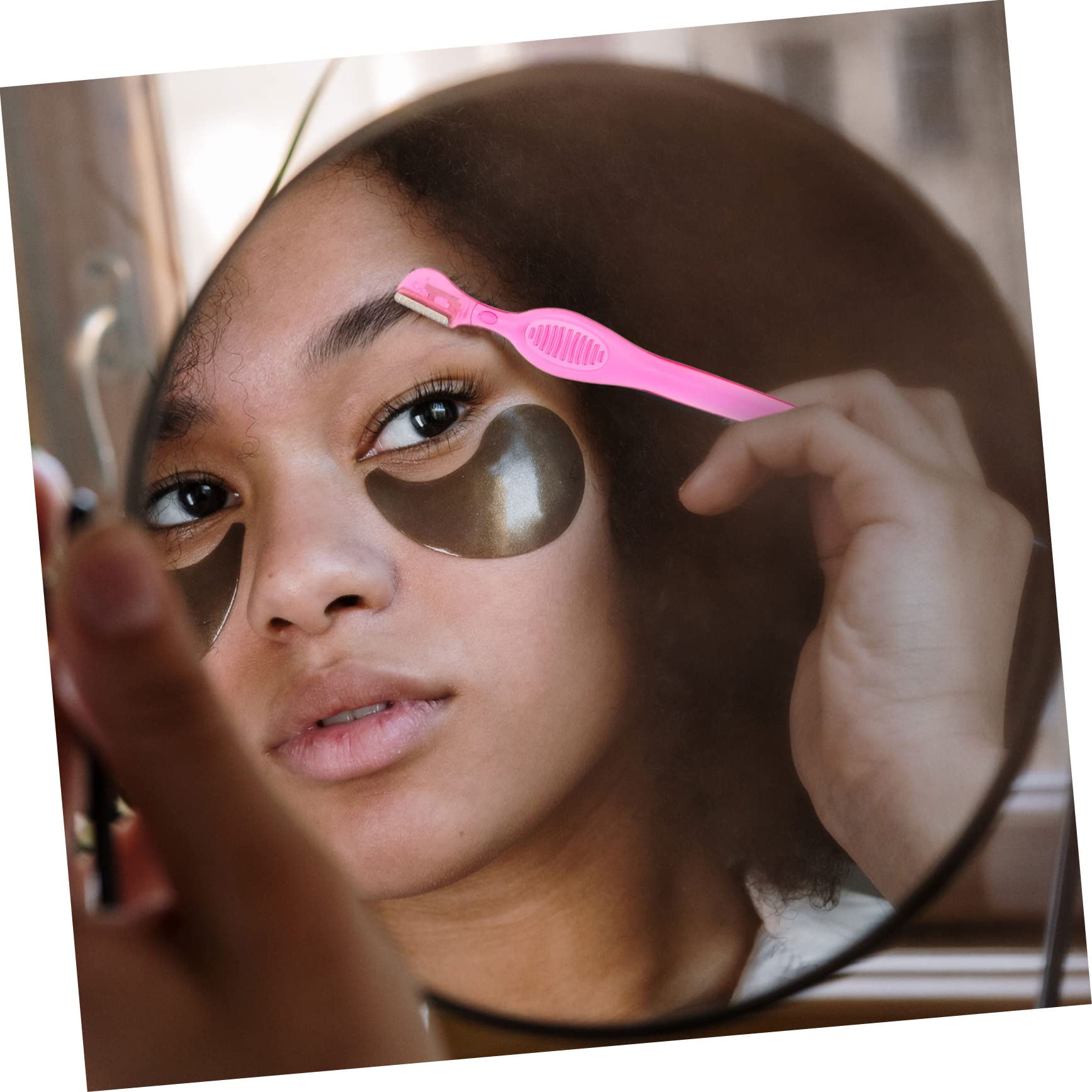 MAGICLULU 72 Stk Augenbrauenschaber Dermaplaning-tool Augenbrauenentferner Augenbrauenformwerkzeug Mehrzweck-gesichtstrimmer Augenbrauenblätter Rasierzeug Edelstahlklinge Kosmetik Rasierer