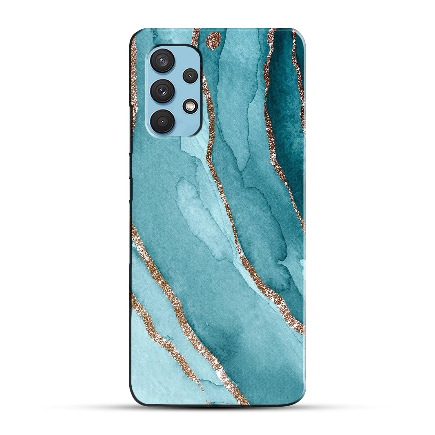 COLORflow Back Cover Compatible with Samsung Galaxy A52 / A52s 5G | Beautiful Blue Marble Golden Stripes | Designer Printed Hard CASE Bumper Back Cover Compatible with Samsung A52 / A52s 5G (B0CCLCSZ1B) Amazon Price History, Amazon Price Tracker