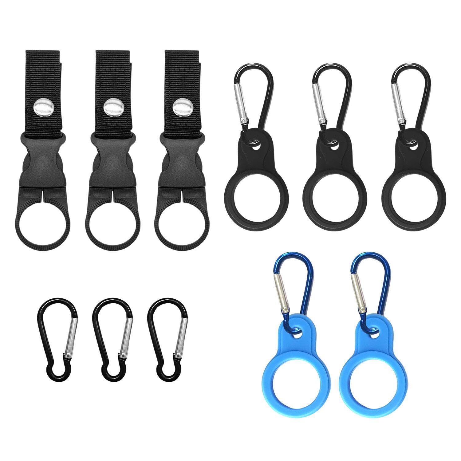 RNFKSU 11-Piece Water Bottle Hook Set, Portable Outdoor Water Bottle Buckle, Multifunctional Mountaineering Backpack Buckle, Suitable For Mountaineering, Hiking, Rock Climbing.