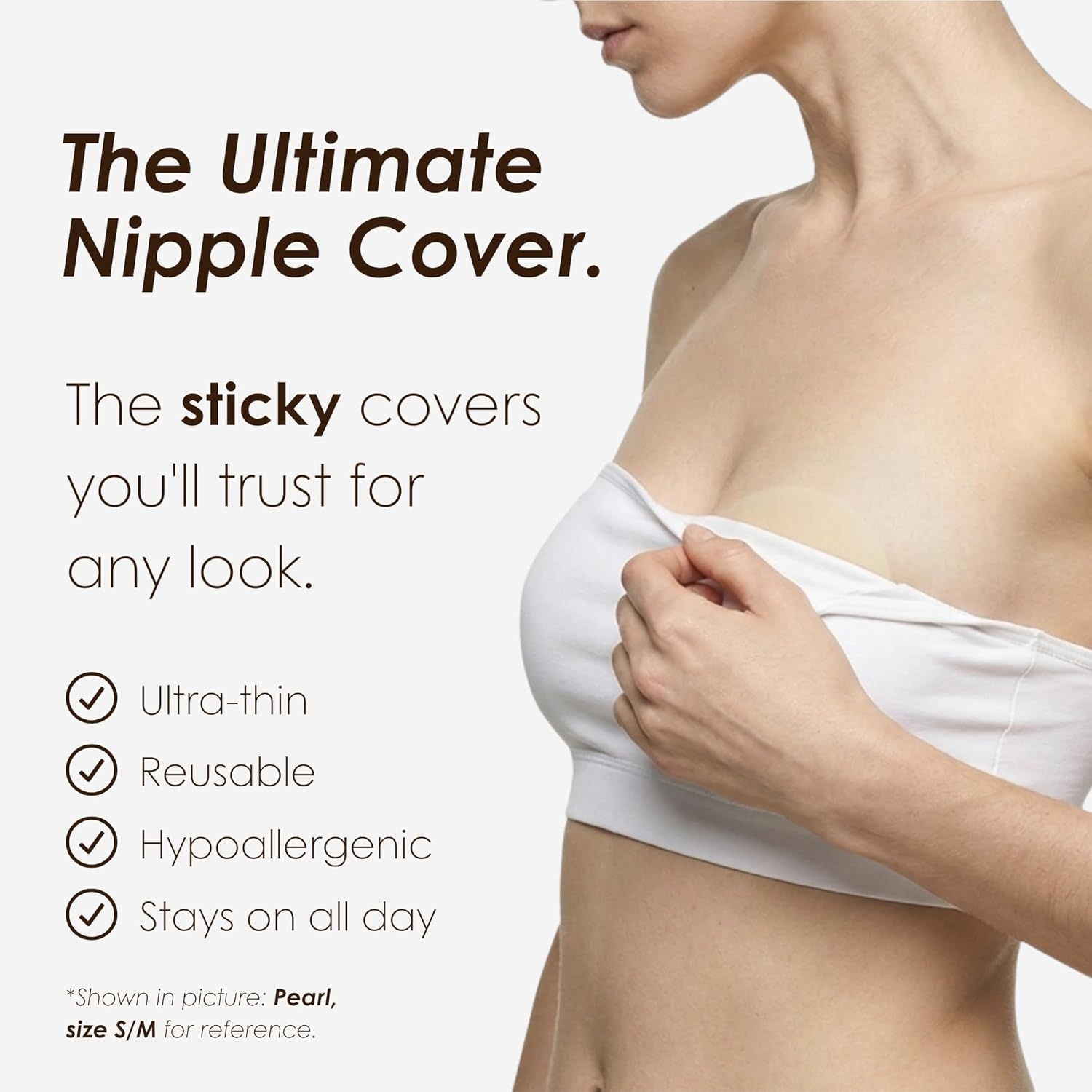 NEATS Nipple Covers for Women, Reusable & Hypoallergenic Silicone Pasties - Image 2