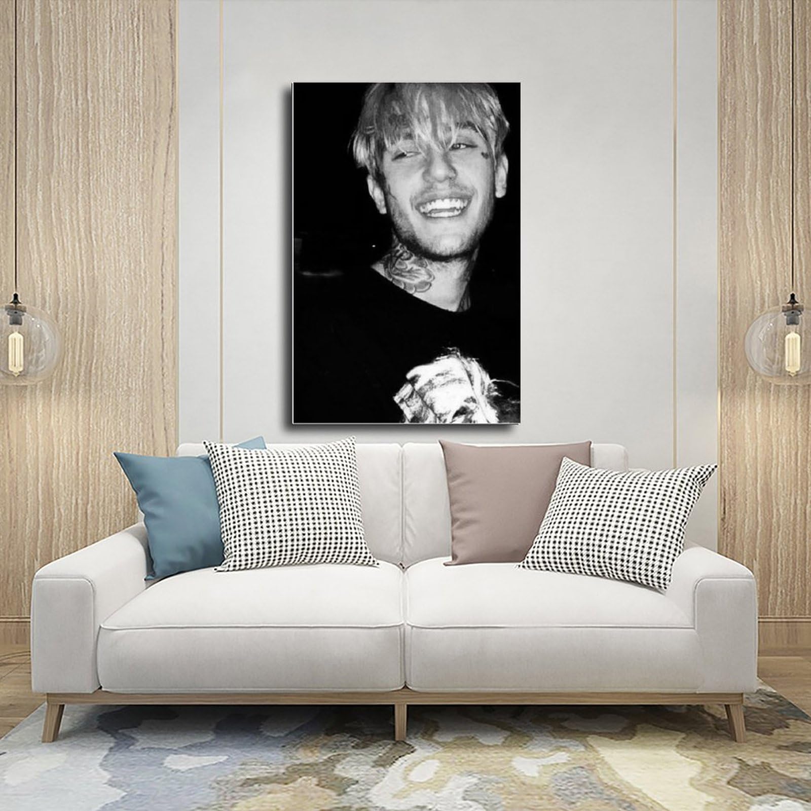 Amazon.com: YL-FYLLK Lil Peep - Póster de lienzo musical de rapero