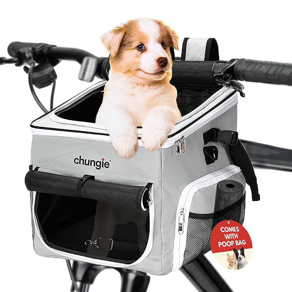 バッグ DOGGY Amazon.com : Chungie Dog Bike Basket - Pet Backpack