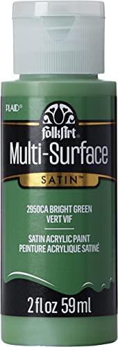 Image of FolkArt 2950 Multi-Surface Acrylic Paint, 2 oz, Bright Green