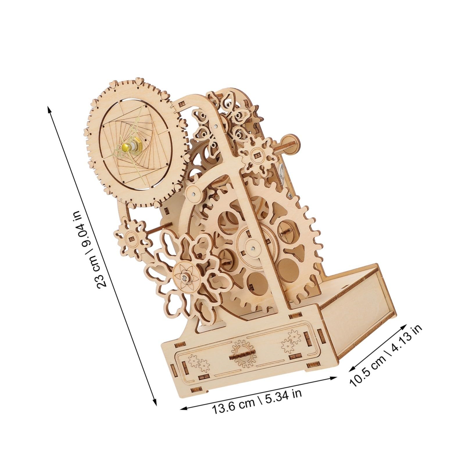 Holz Spieluhr zum Zusammenbauen 1 Satz Braun Selbstgemacht Bausatz