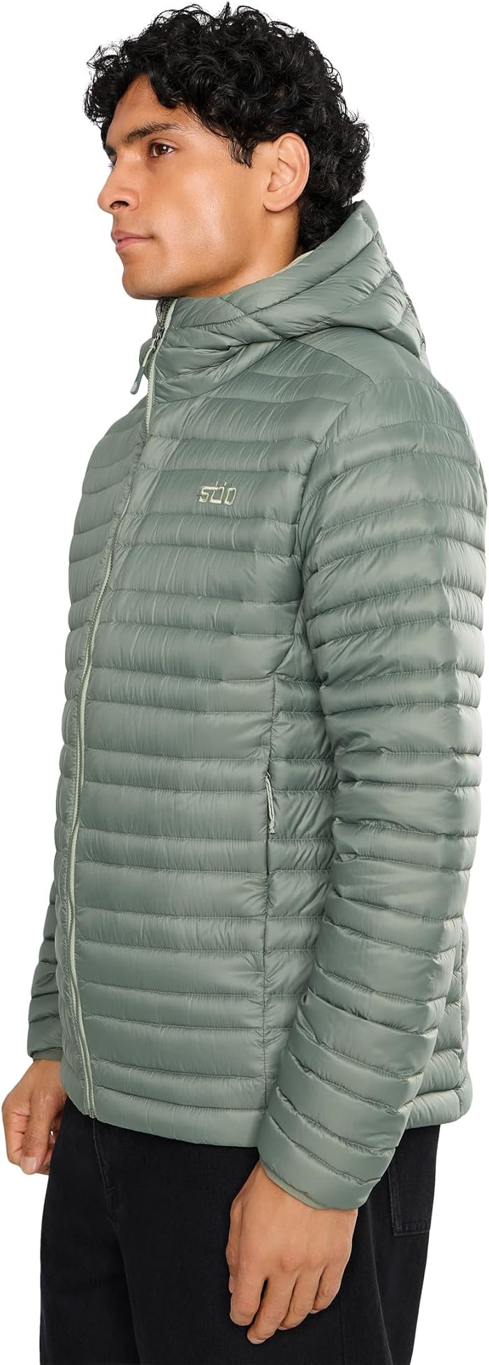 Мужская куртка Stio Pinion Down Hooded, цвет: Серый — фото 4