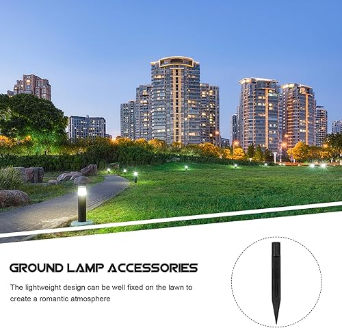 Miniatura 8 de Estacas de plástico para el suelo, 10 estacas de luz solar, picos de tierra reforzados de plástico, picos de repuesto para lámparas de jardín,