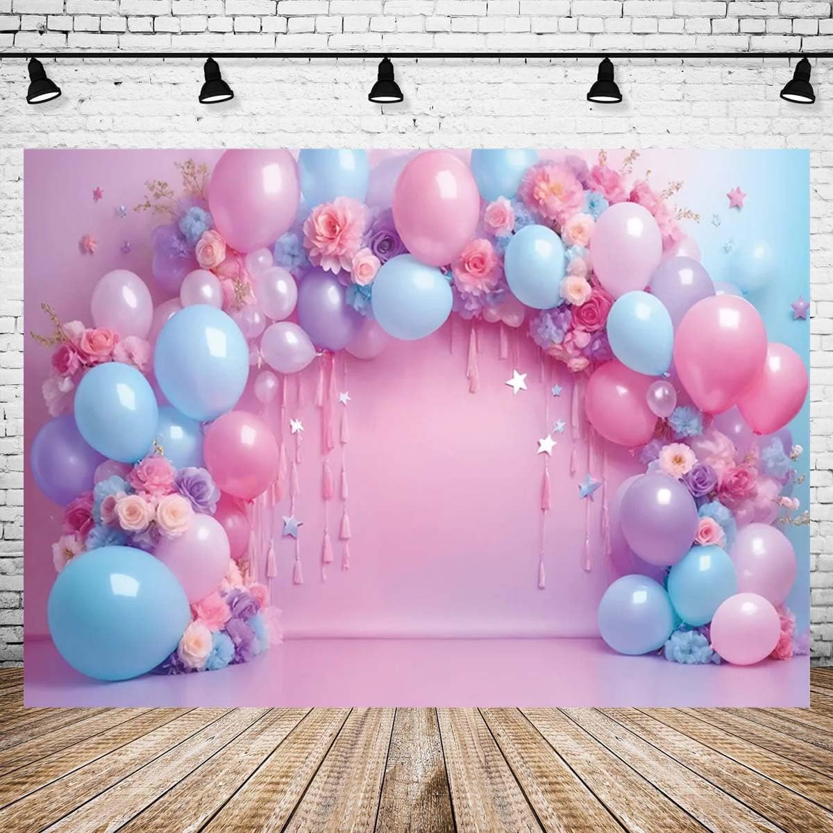 Pink Gold Balloon Background Pink Gold Balloon Girl First Birthday Backdrop  - 7x5ft Princess Photography Background With Flowers \u0026 Butterflies Oregon  Ducks Logo Vinyl Decal 4x4 Inch Perfect Cut, image size:1200x1200