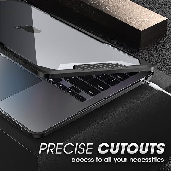 SUPCASE for MacBook Air 13 Inch Case 2026-2022 (Unicorn Beetle), M5/M4/M3/M2 A3449 A3240 A3113 A2681 Heavy Duty Rugged Shockproof Hard Shell Anti Scratch Protective Cover for MacBook Air 13.6, Black
