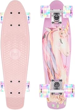 KMX Retro Mini Cruiser Skateboard 22" and 27" for Boys Girls Adults