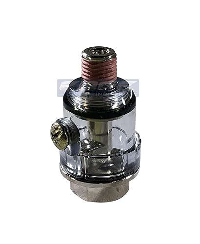 Miniatura 2 de Paquete de 5 mini lubricadores engrasadores en línea de 1/4 pulgadas para tuberías de compresor de aire, herramientas neumáticas