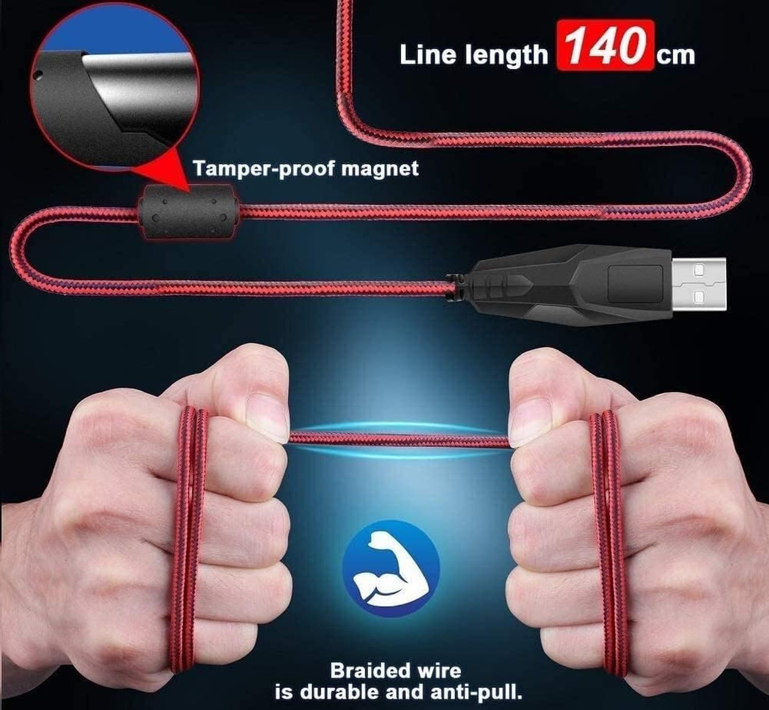 Klawiatura USB i Mysz Przewodowa Zestaw Podświetlenie LED Zmieniające Kolory 7 Przycisków Mysz Przeciwpyłowa Wodoodporna Komputerowa