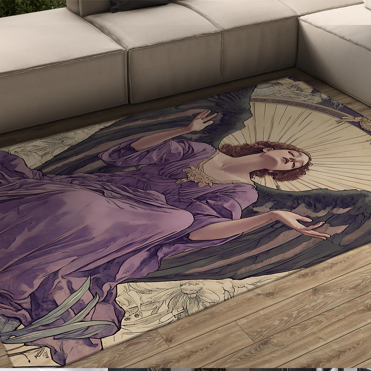 Tapis lavable avec un support en caoutchouc résistant aux animaux pour salon et cuisine