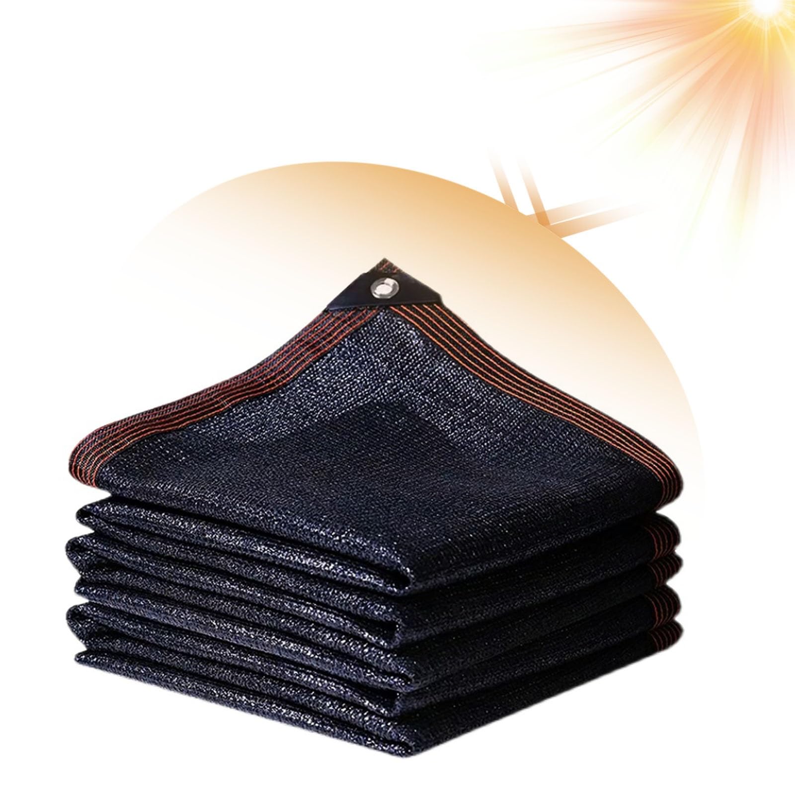 Toile d'ombrage 90% filet protection solaire noir pour serre et terrasse