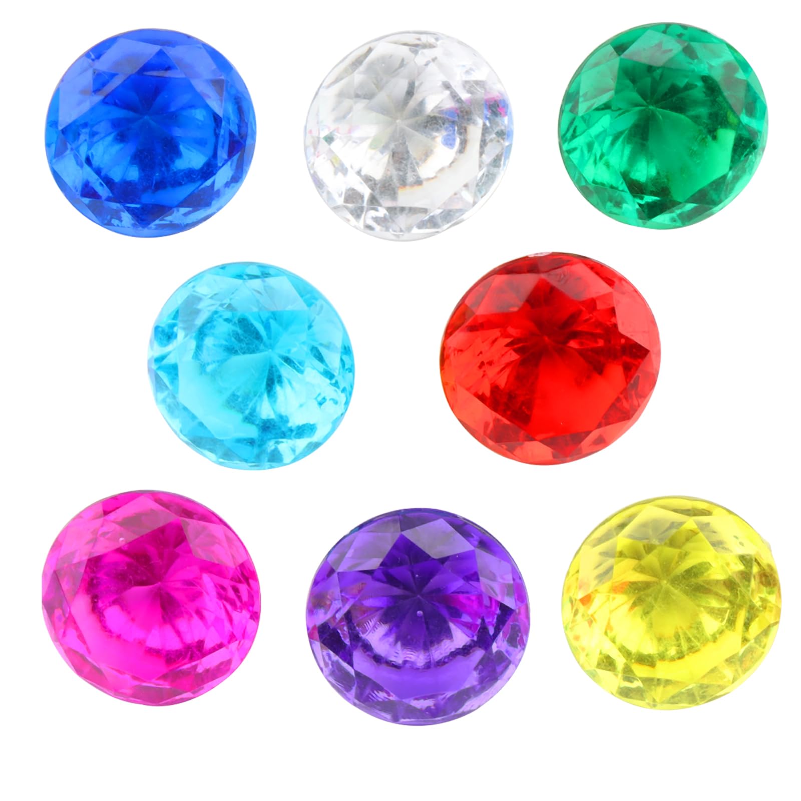 28 Gemme Acriliche Colorate Da 4 Cm Per Gioielli Pirata E Decorazioni Fai Da Te