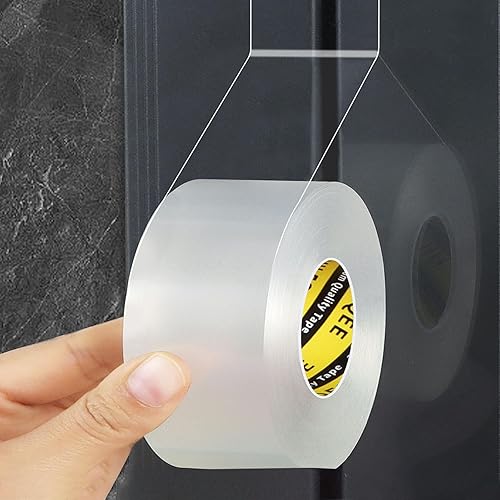 Miniatura 7 de Cinta de sellado de ventana para invierno transparente, 2 pulgadas x 9.84 pies, cinta aislante de sellado para ventanas y puertas, sellador de