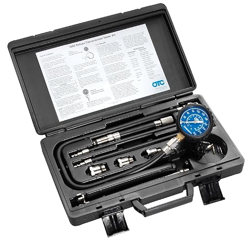 Kit de probador de compresión OTC 5605 Deluxe con estuche de transporte para motores de gasolina