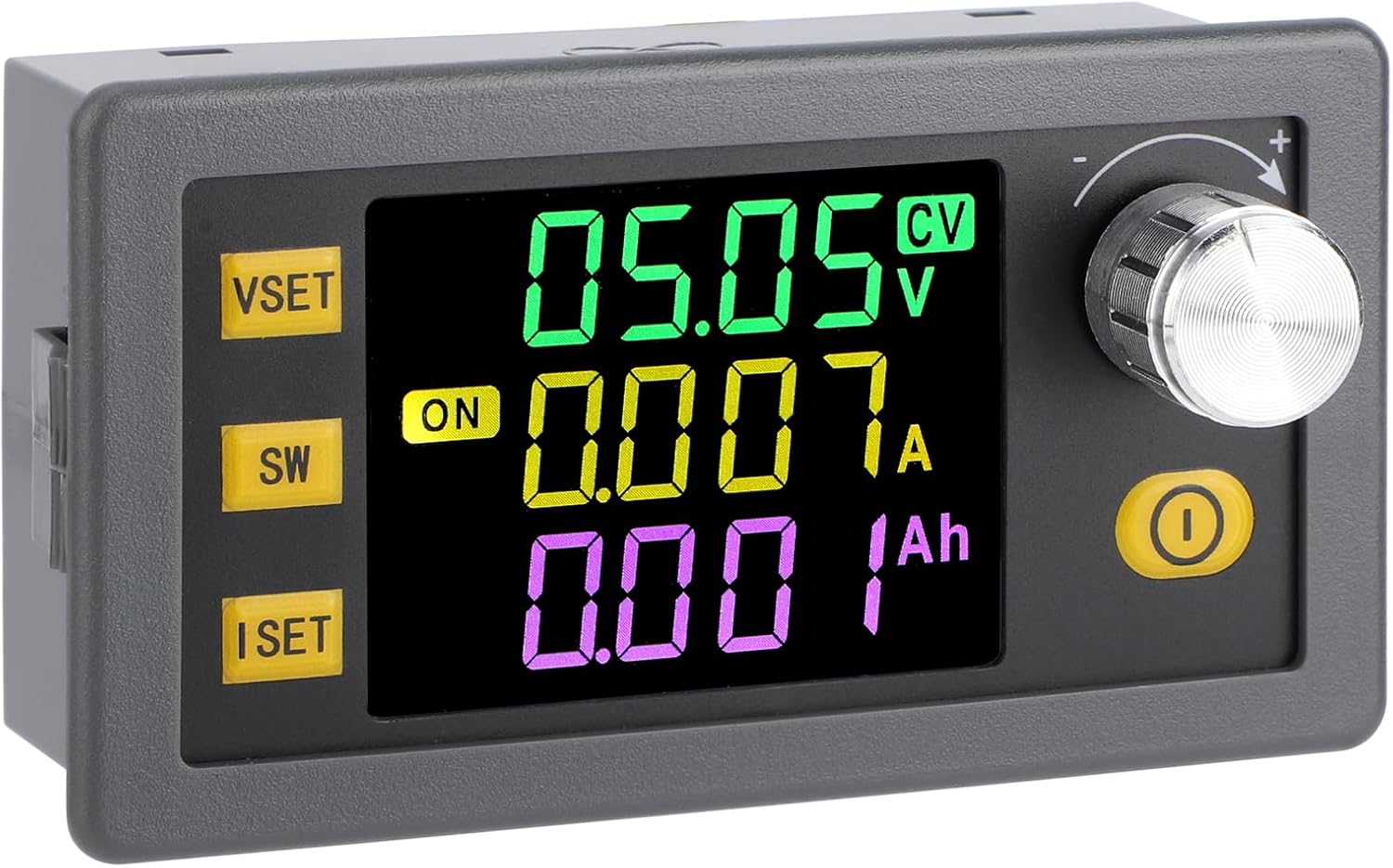 DROK Adjustable Voltage Regulator, 6v-36v to 0-36v 60W 5A Buck Increase Converter Large Angle Coloration Display LCD Show for Golf Cart, Photo voltaic Panel