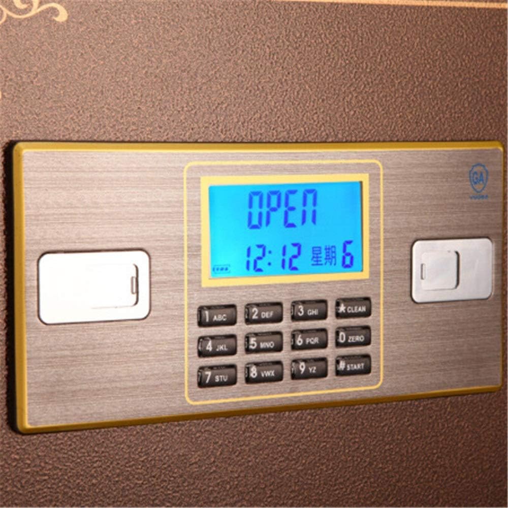 電子金庫 ブロンズ電子パスワード金庫小ホームフロントコイン金庫オフィスホテルレジ業務用金庫 テンキーセーフ (色 : Picture 電子金庫  ブロンズ電子パスワード金庫小ホームフロントコイン金庫オフィスホテルレジ業務用金庫 テンキーセーフ (色 : Picture WHESWELL 金庫  ...