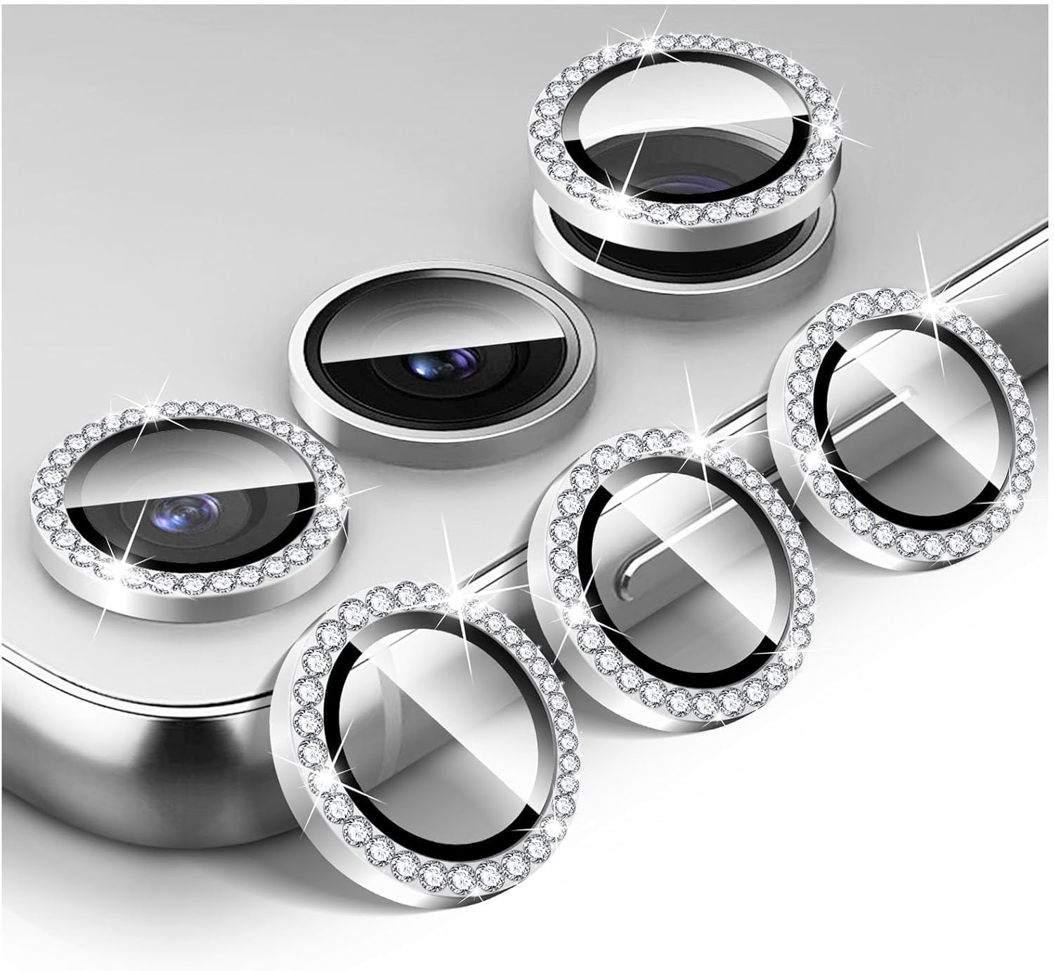 Anks Creation 3 Pcs Set Bling Diamond Camera Lens Protector for Samsung Galaxy S23/ S23 FE/ S23 Plus/ S24 -Silver (B0DJ19NTHD) Amazon Price History, Amazon Price Tracker