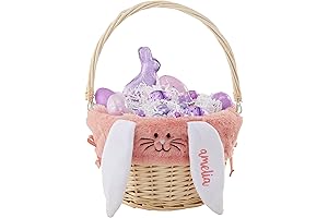 Wicker Easter Basket with Bunny Ears: Your Joyful Easter Ally