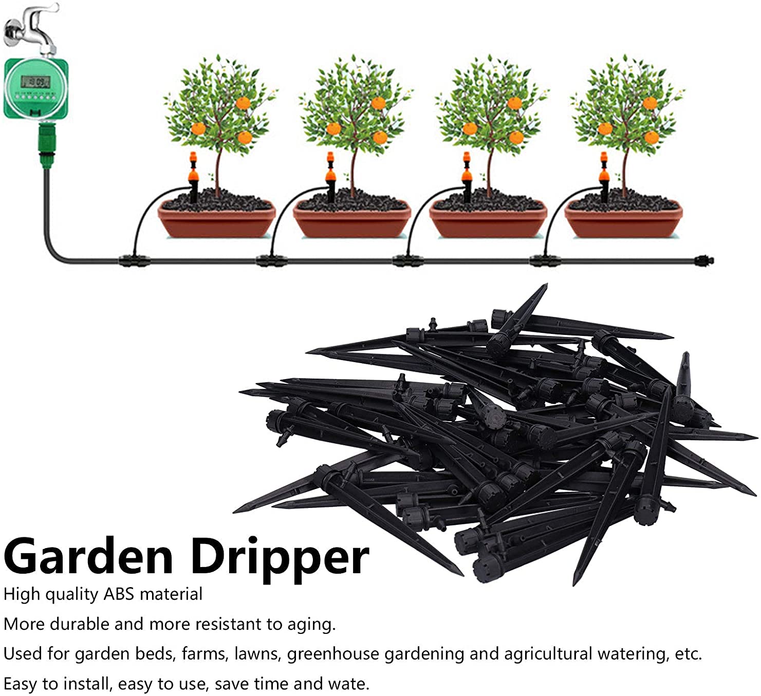 Irrigatore Da Giardino Lawn Sprinkler Irrigatore a goccia Irrigazione a goccia Irrigazione regolabile Gocciolatore da giardino Gocciolatore per irrigazione Gocciolatore a goccia per prati agricoli LSD