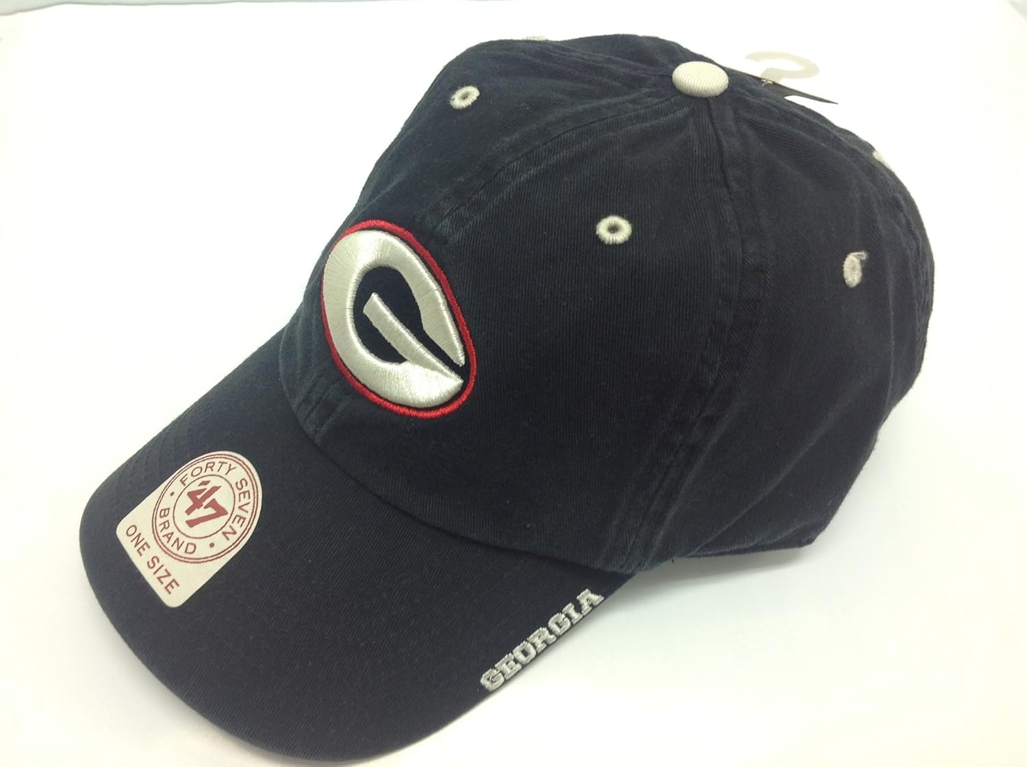 47 NCAA Georgia Bulldogs Mens Ice Clean Up Adjustable Hatice Clean Up Adjustable Hat, Black, One Size