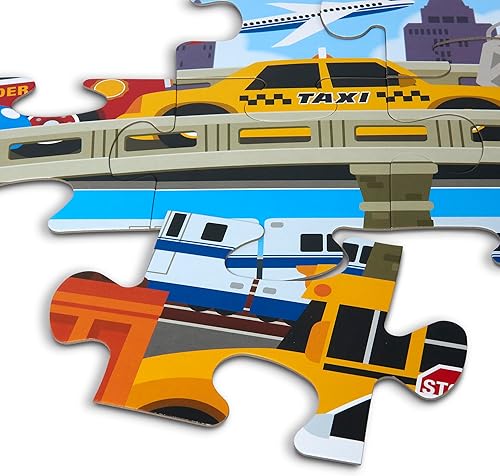 Miniatura 24 de Rompecabezas jumbo de 24 piezas (2 x 3 pies) de Melissa & Doug Dinosaur Dawn