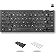 Macally Small Wireless Keyboard - 2.4G Ergonomic & Comfortable Mini Compact USB Keyboard Wireless for Laptop or Windows Computer PC, Tablet, TV
