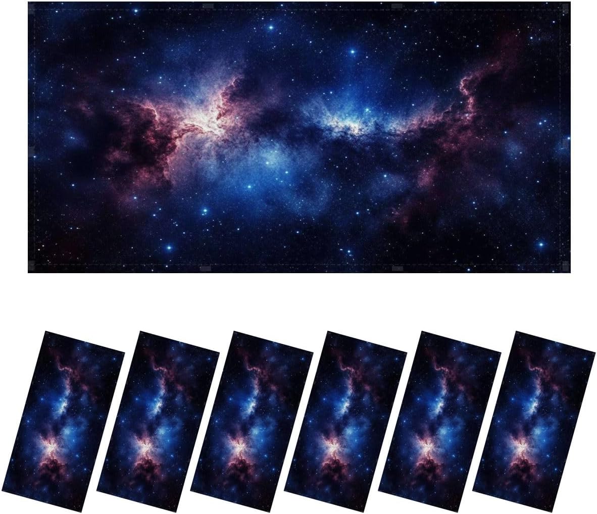 Fluorescent Light Covers for Ceiling Lights Milky Way Night Space Scene Easy to Install Magnetic Light Filter for Classroom Office Hospitals School Home Decor