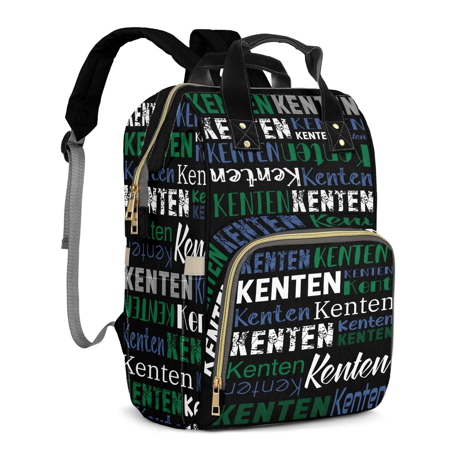 Large Capacity Custom Diaper Bag Backpack for Baby Boy Girl with Name - Waterproof Personalized Baby Bag Mom Nappy Bag, Multifunctional Customized Stylish Travel Daypack for Women