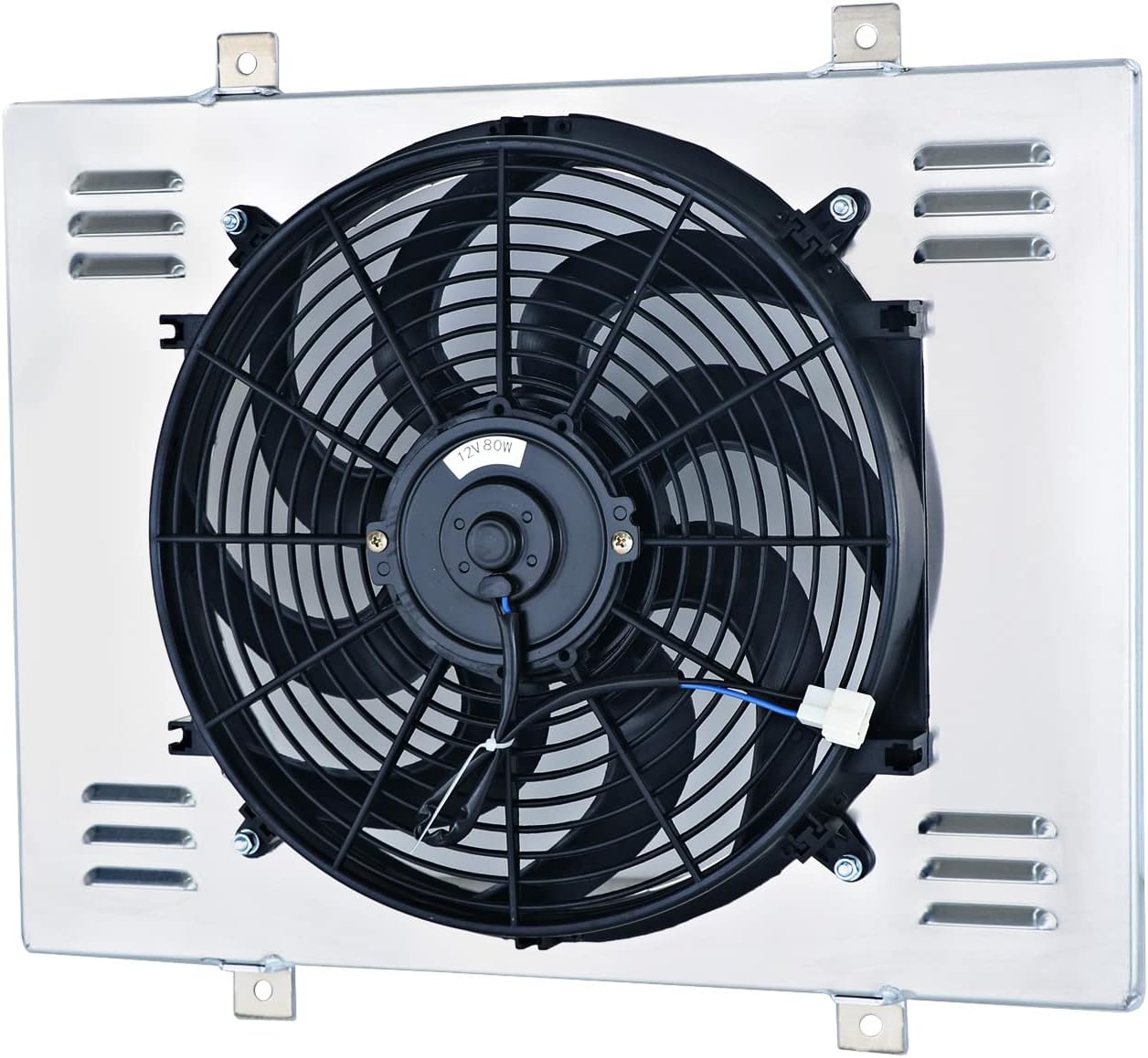 Aluminum Radiator Shroud Fan For 1967 1968 Ford Galaxie LTD/Mercury Marquis V8 With Thermostat Relay Kit 14''fan