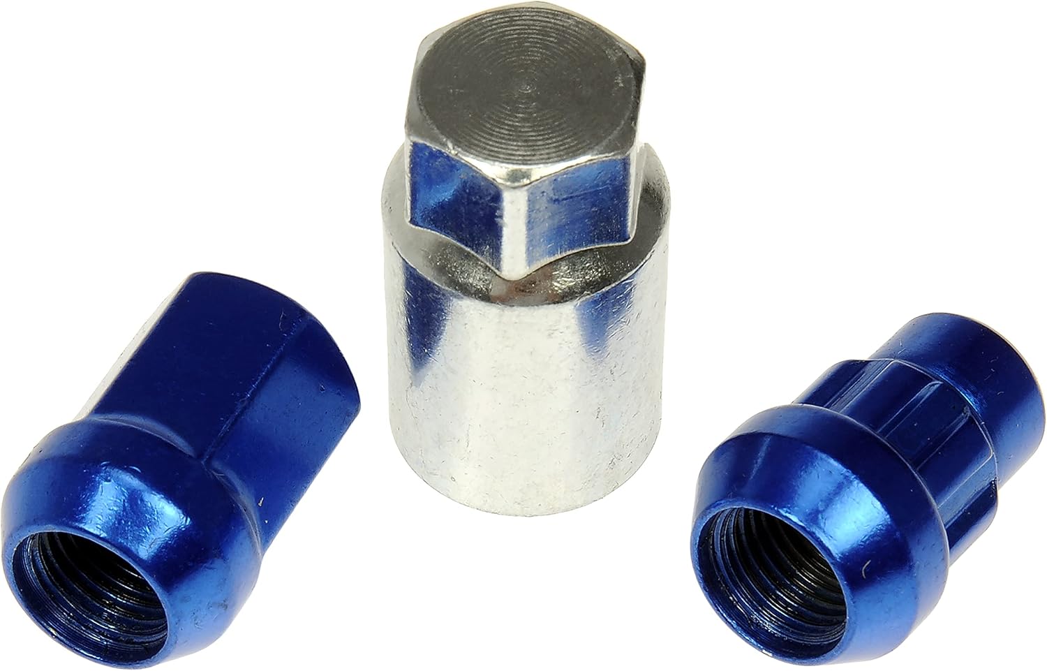 Dorman 713-675D Blue Acorn Wheel Nut Lock Set Compatible with Select Models, 20 Pack