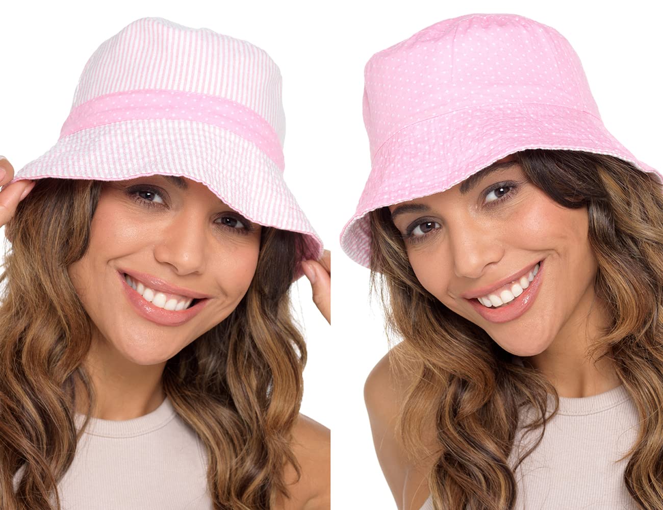 Undercover Women's Pink Spot Reversible Bucket Hat Gl513 Pink M/L