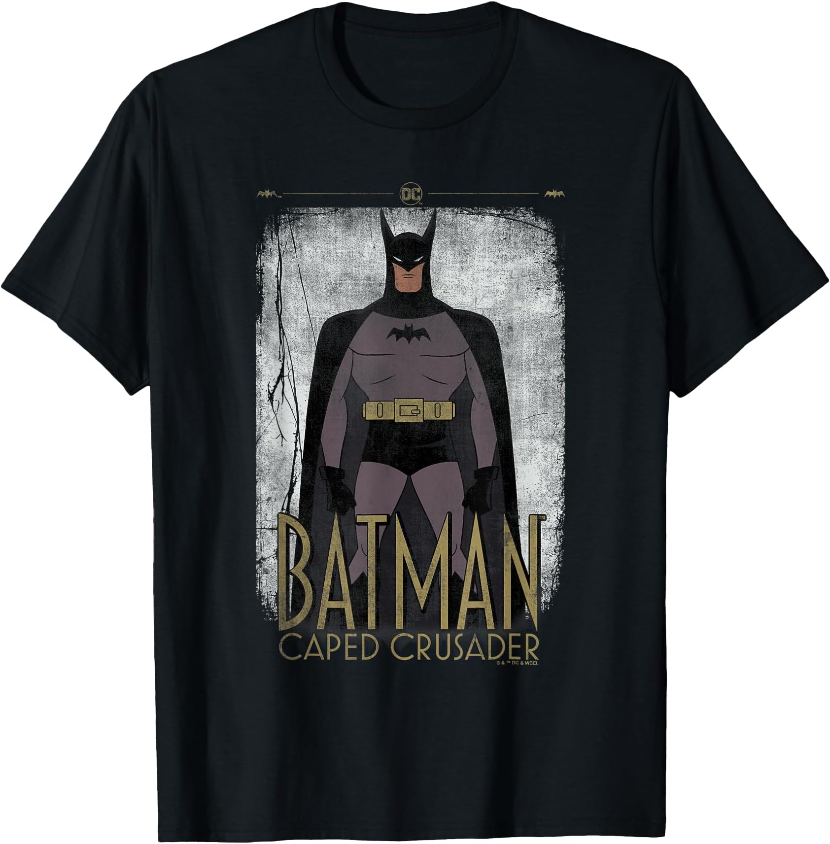 Caped Crusader Cartoon Stance T-Shirt
