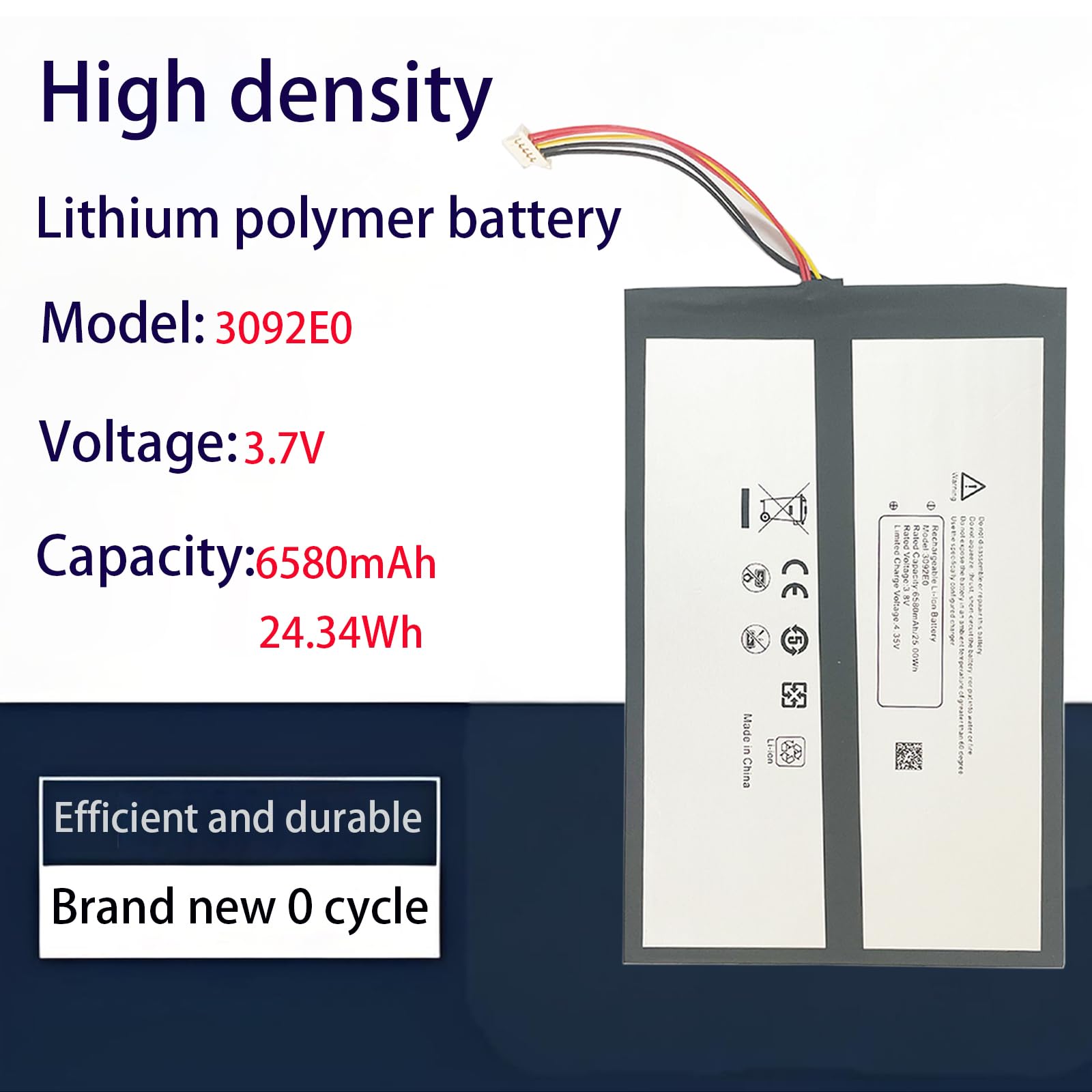 Batteria Di Ricambio 3092E0 Per Blackview Tab 12 – 6580mAh Con Kit Attrezzi Incluso