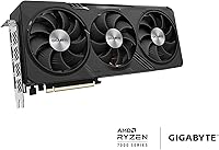 Vista 3 de GIGABYTE Tarjeta gráfica Radeon RX 7700 XT Gaming OC 12G, 3 ventiladores WINDFORCE de 12 GB 192 bits GDDR6, tarjeta de video GV-R77XTGAMING OC-12GD