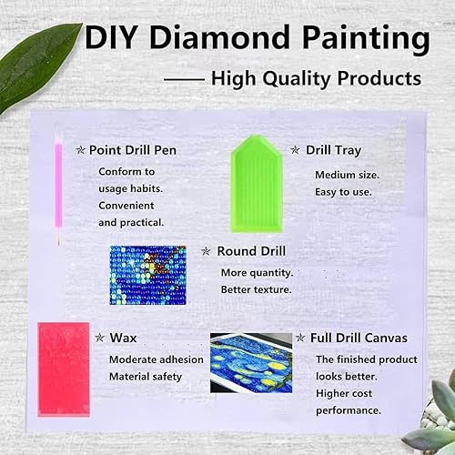 Miniatura 7 de VAIIEYO Kits de arte de diamantes 5D para perros adultos, pintura de diamante, cachorro de animales, pintura por números, lienzo redondo de