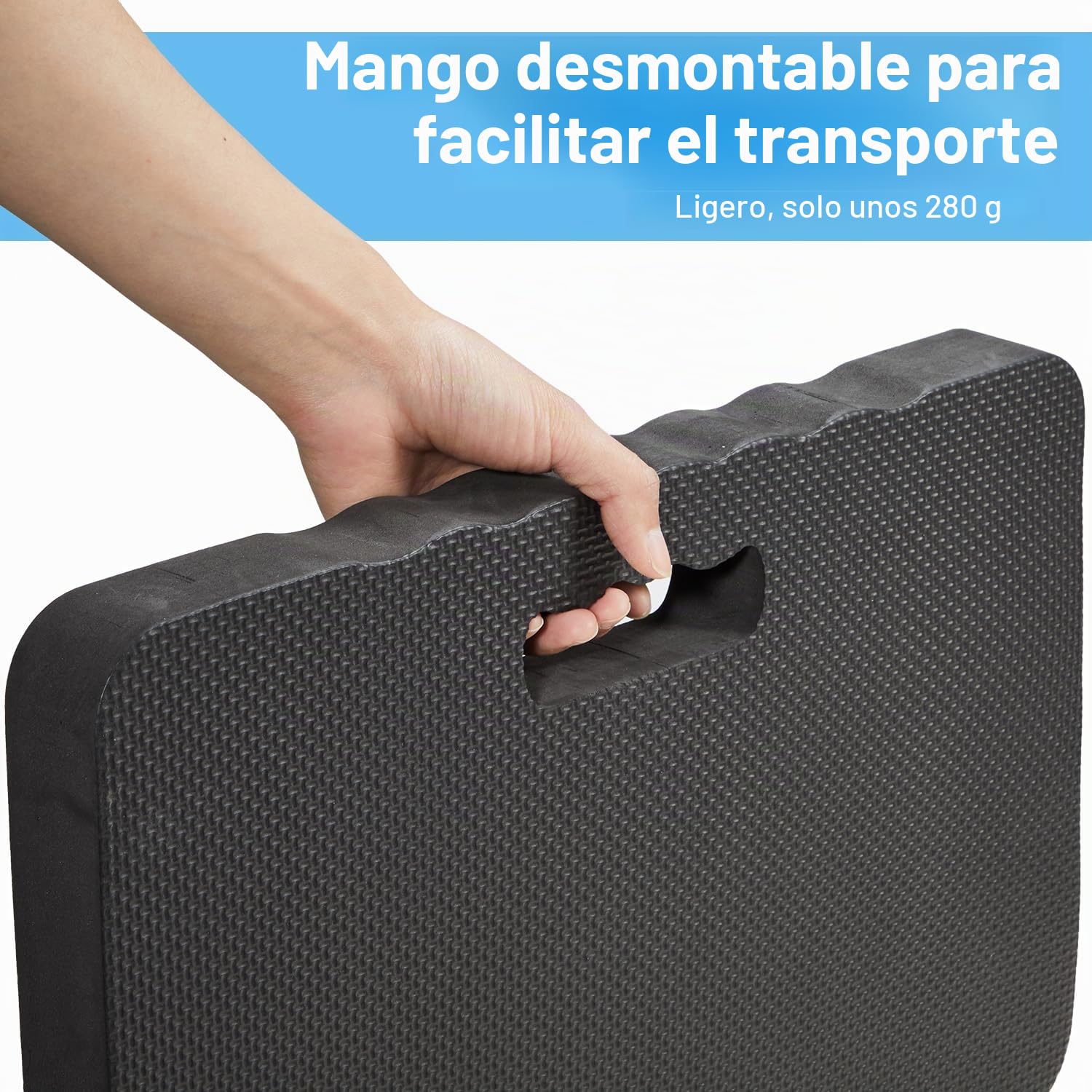 Ohuhu Almohadilla para Rodillas Cojín para Rodillas 2 Piezas para Bañar a tu Bebé, Limpiar el Suelo y Rezar - Colchoneta para Rodilla para Jardín, Hacer Ejercicio y Practicar Yoga, 42 x 26 x 4 cm