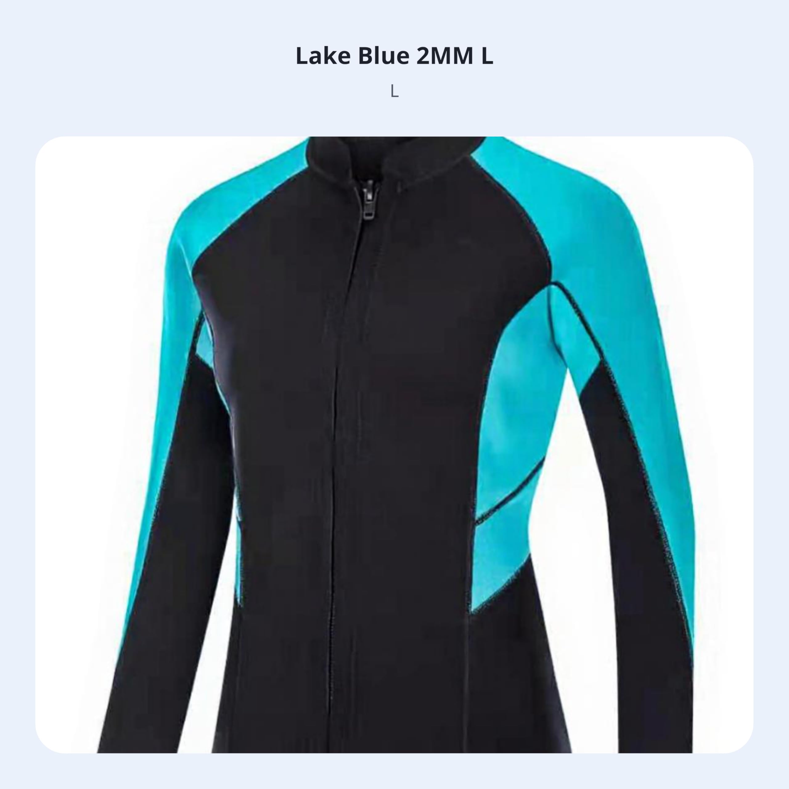 Damen Neoprenanzug 3/2mm Schwimmanzug Funktionsanzug Sportanzug mit Reißverschluss Schnelltrocknend für Wassersport Training Ausdauer Sportaktivitäten, L