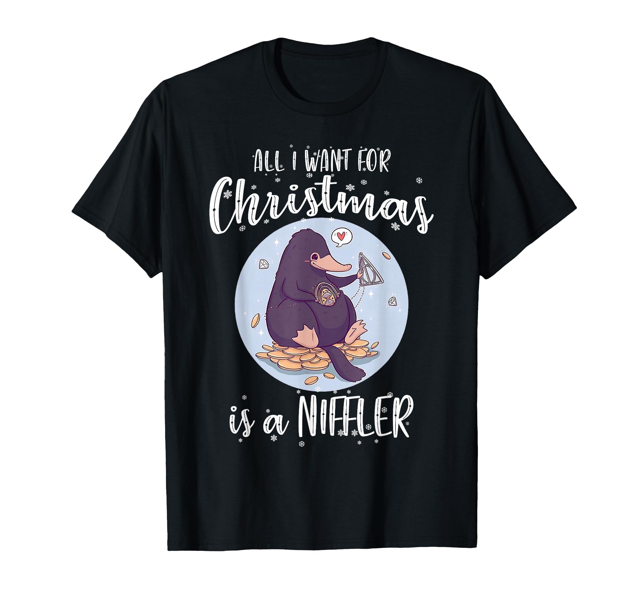Cute Beast Niffler Lover Funny Christmas Boy Girl Kids T-Shirt