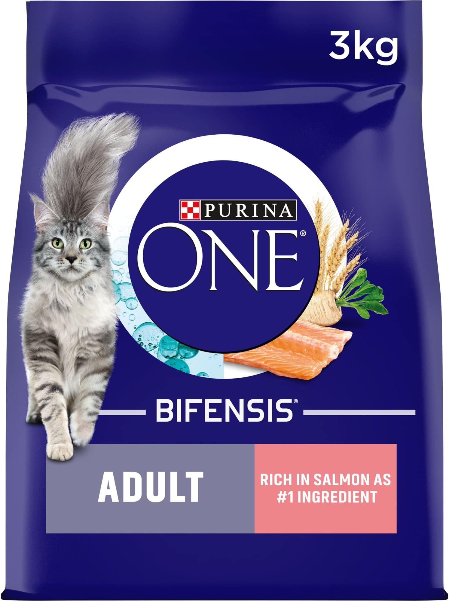 Adult Dry Cat Food Salmon & Wholegrain 3kg