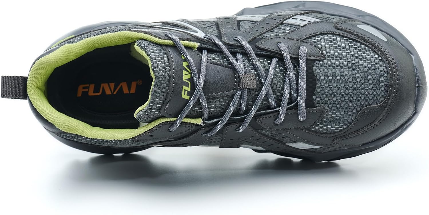 WOWSTICK Lightweight Composite Toe Shoes, Breathbale Work Safety Steel Toe Construction Warehouse Sneakers